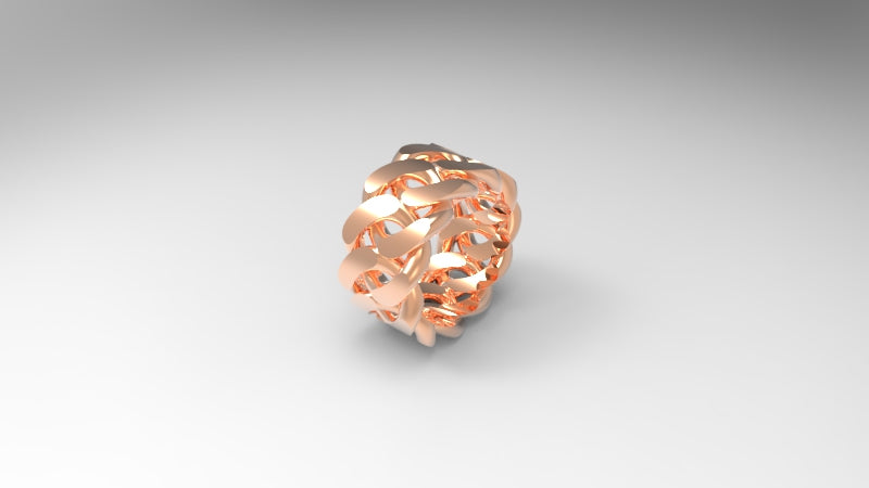Cuban link ring