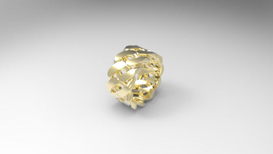Cuban link ring