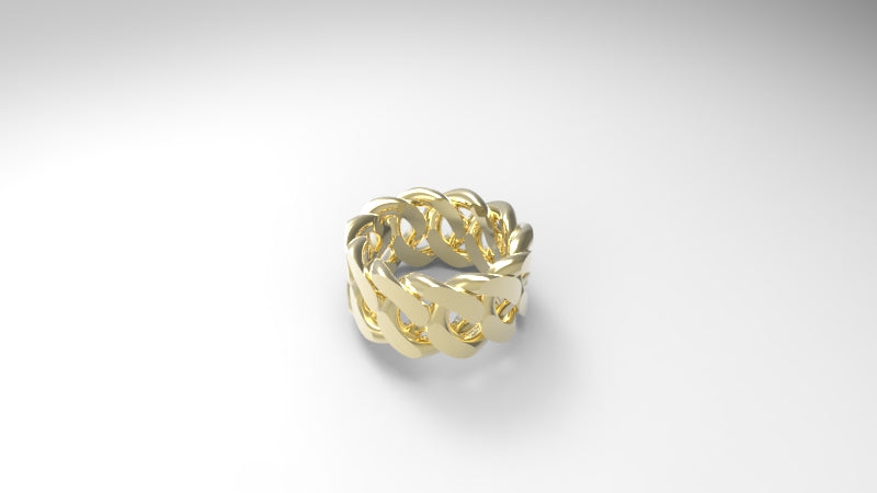 Cuban link ring