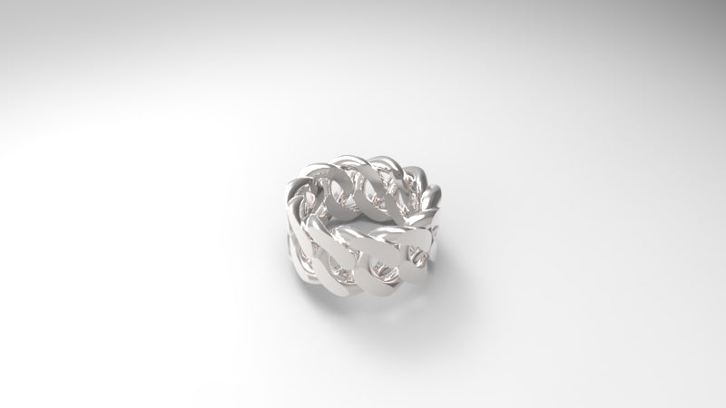 Cuban link ring