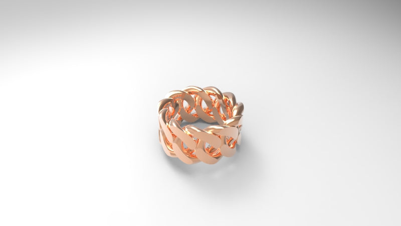 Cuban link ring