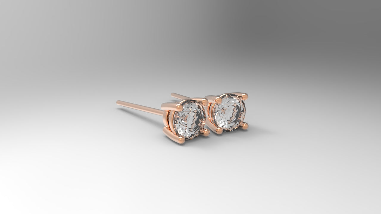 Solitaire Earrings