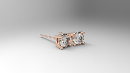 Solitaire Earrings