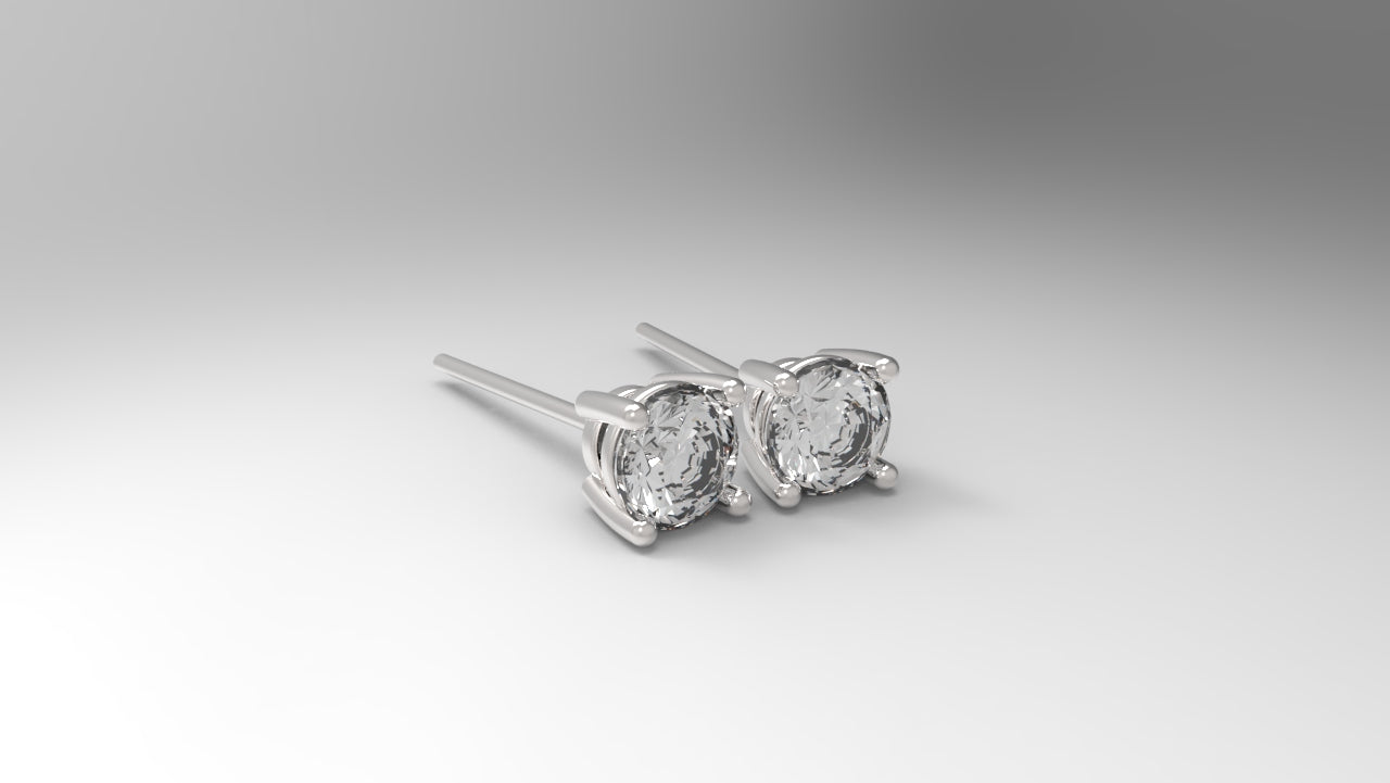 Solitaire Earrings